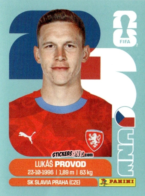 Cromo Lukas Provod - Fifa World Cup 2026. Standard Edition n. CZE10 - Panini
