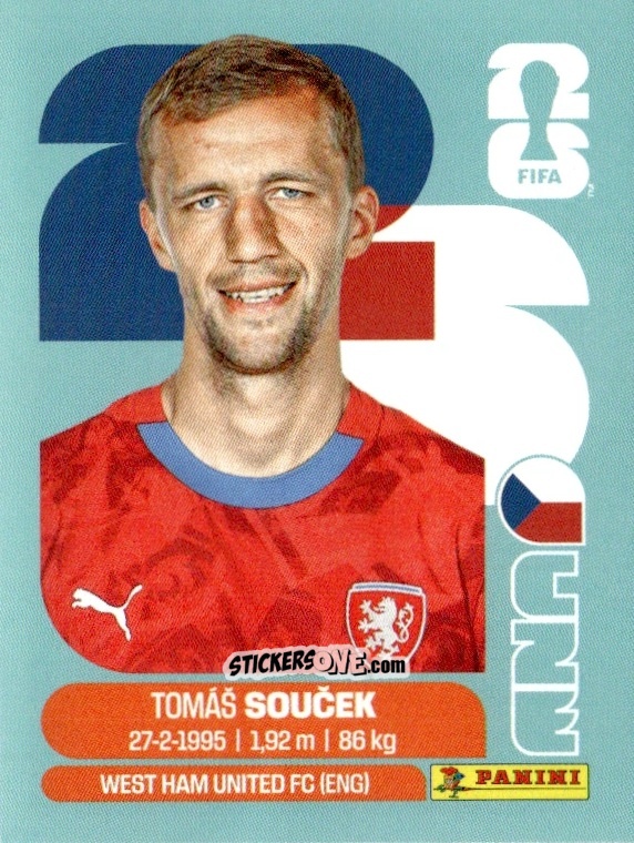 Figurina Tomas Soucek - Fifa World Cup 2026. Standard Edition n. CZE12 - Panini