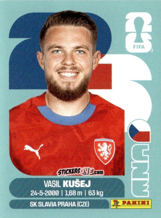 Sticker Vasil Kusej - Fifa World Cup 2026. Standard Edition n. CZE16 - Panini
