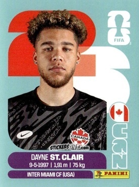 Cromo Dayne St.Clair - Fifa World Cup 2026. Standard Edition n. CAN2 - Panini