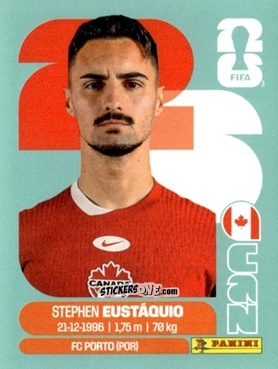 Cromo Stephen Eustáquio - Fifa World Cup 2026. Standard Edition n. CAN10 - Panini