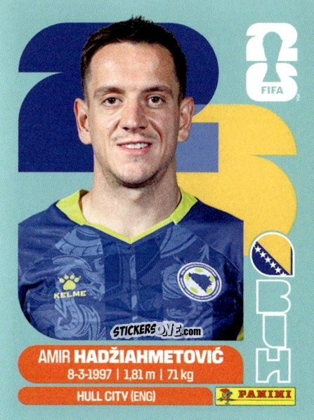 Sticker Amir Hadziahmetovic - Fifa World Cup 2026. Standard Edition n. BIH8 - Panini