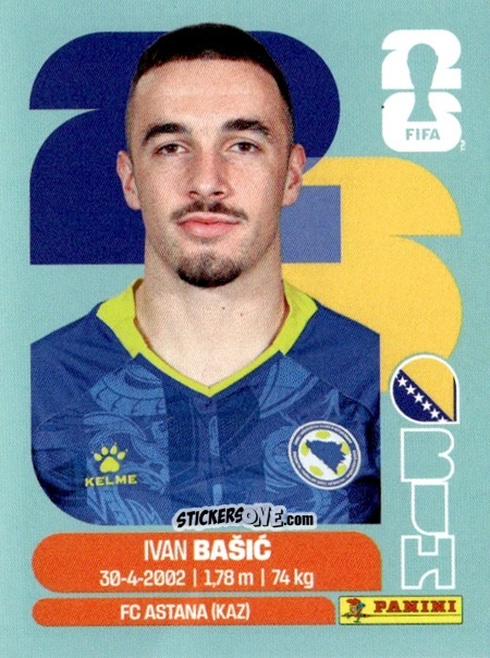 Figurina Ivan Basic - Fifa World Cup 2026. Standard Edition n. BIH12 - Panini