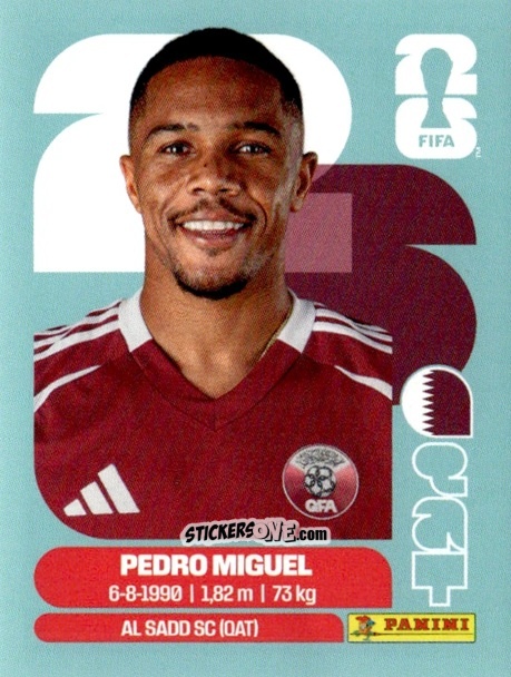 Cromo Pedro Miguel - Fifa World Cup 2026. Standard Edition n. QAT7 - Panini
