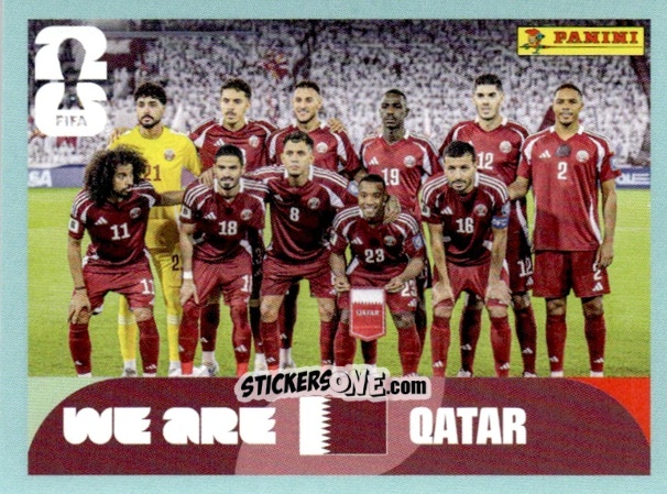 Cromo Team Photo - Fifa World Cup 2026. Standard Edition n. QAT13 - Panini