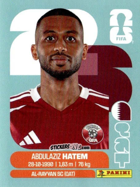 Cromo Abdulaziz Hatem - Fifa World Cup 2026. Standard Edition n. QAT15 - Panini