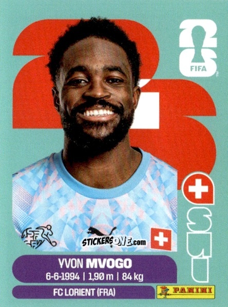 Sticker Yvon Mvogo - Fifa World Cup 2026. Standard Edition n. SUI3 - Panini