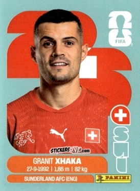 Cromo Granit Xhaka - Fifa World Cup 2026. Standard Edition n. SWI9 - Panini