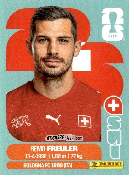 Figurina Remo Freuler - Fifa World Cup 2026. Standard Edition n. SUI11 - Panini