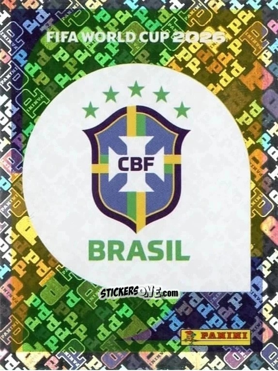 Sticker Emblem - Fifa World Cup 2026. Standard Edition n. BRA1 - Panini