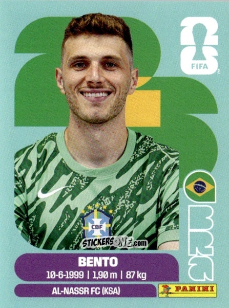 Cromo Bento - Fifa World Cup 2026. Standard Edition n. BRA3 - Panini