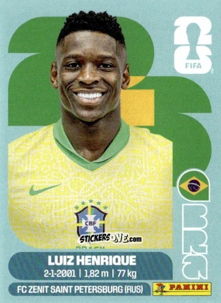 Cromo Luiz Henrique - Fifa World Cup 2026. Standard Edition n. BRA12 - Panini