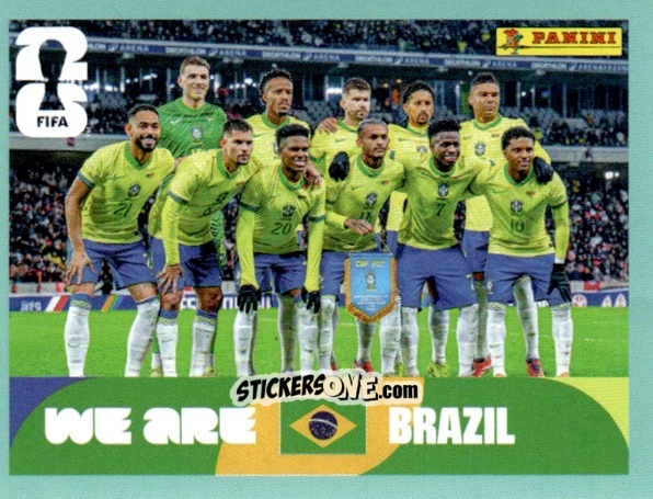Cromo Team Photo - Fifa World Cup 2026. Standard Edition n. BRA13 - Panini