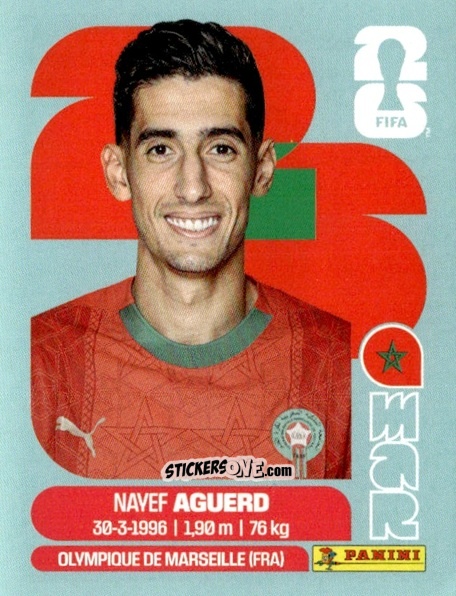 Cromo Nayef Aguerd - Fifa World Cup 2026. Standard Edition n. MAR6 - Panini