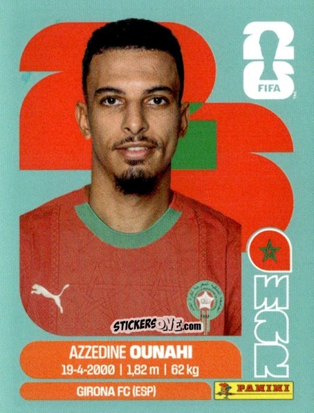 Cromo Azzedine Ounahi - Fifa World Cup 2026. Standard Edition n. MAR11 - Panini