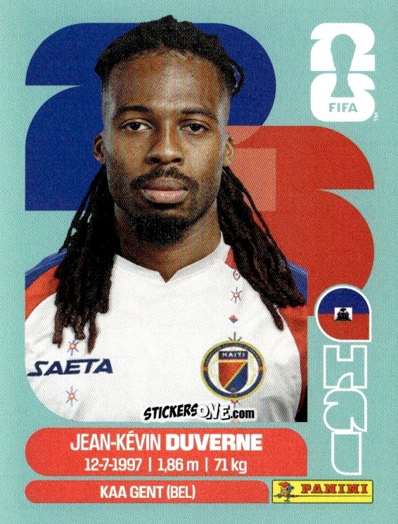 Figurina Jean-Kevin Duverne - Fifa World Cup 2026. Standard Edition n. HAI5 - Panini