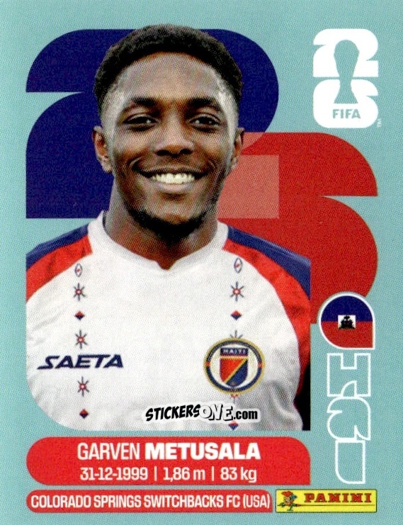 Figurina Garven Metusala - Fifa World Cup 2026. Standard Edition n. HAI8 - Panini