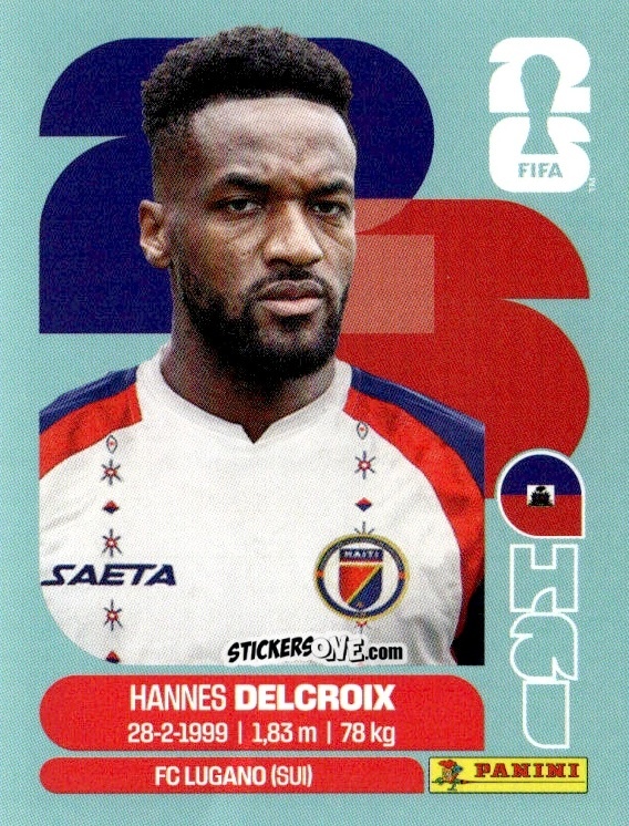 Figurina Hannes Delcroix - Fifa World Cup 2026. Standard Edition n. HAI9 - Panini