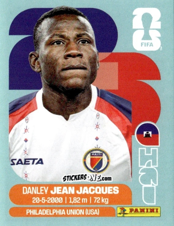 Figurina Danley Jean Jacques - Fifa World Cup 2026. Standard Edition n. HAI11 - Panini