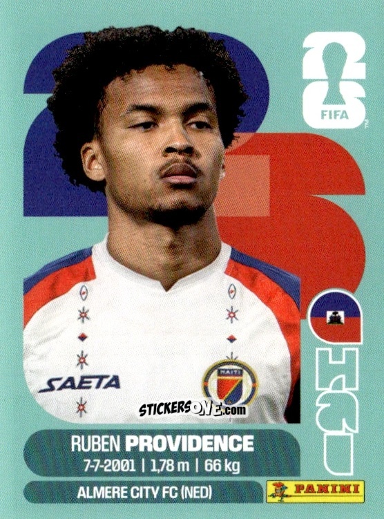 Figurina Ruben Providence - Fifa World Cup 2026. Standard Edition n. HAI17 - Panini
