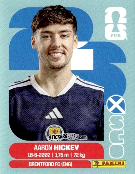 Cromo Aaron Hickey - Fifa World Cup 2026. Standard Edition n. SCO5 - Panini