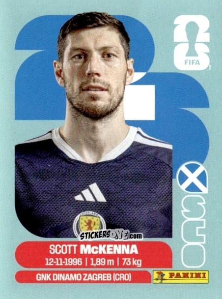 Sticker Scott McKenna - Fifa World Cup 2026. Standard Edition n. SCO7 - Panini