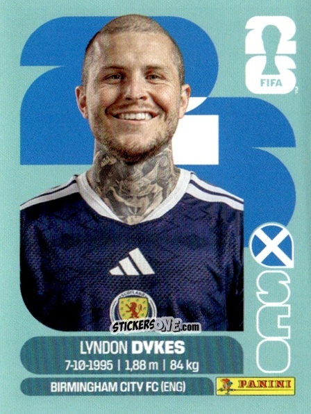 Cromo Lyndon Dykes - Fifa World Cup 2026. Standard Edition n. SCO18 - Panini