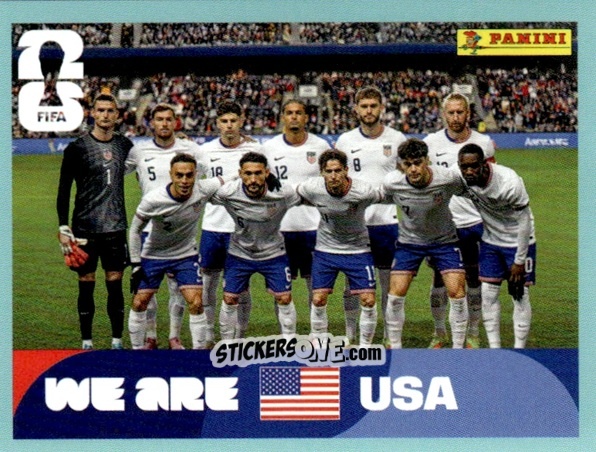 Sticker Team Photo - Fifa World Cup 2026. Standard Edition n. USA13 - Panini