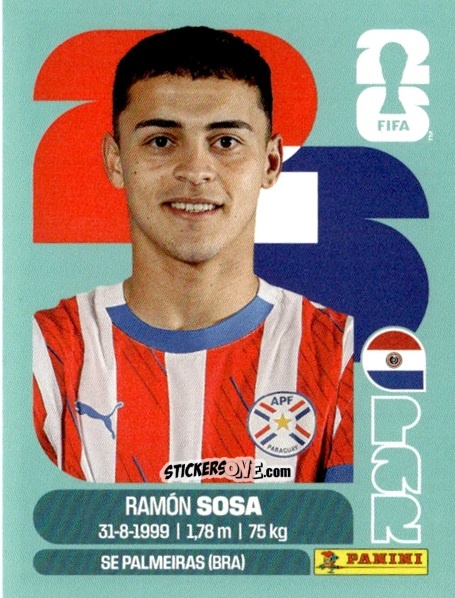 Figurina Ramon Sosa - Fifa World Cup 2026. Standard Edition n. PAR18 - Panini