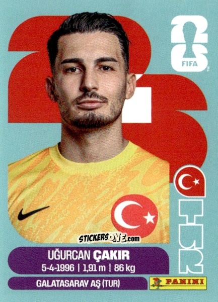 Cromo Ugurcan Cakir - Fifa World Cup 2026. Standard Edition n. TUR2 - Panini