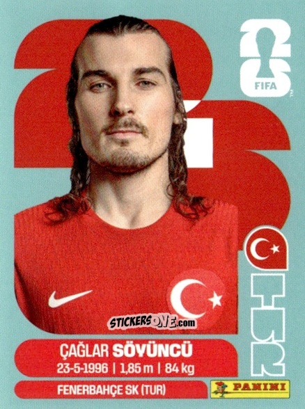 Figurina Caglar Soyuncu - Fifa World Cup 2026. Standard Edition n. TUR6 - Panini