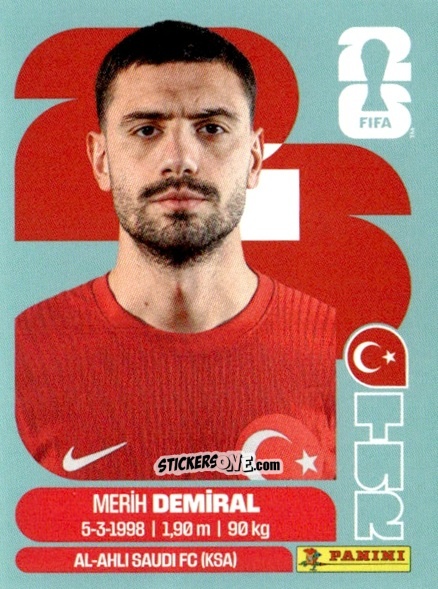 Cromo Merih Demiral - Fifa World Cup 2026. Standard Edition n. TUR7 - Panini