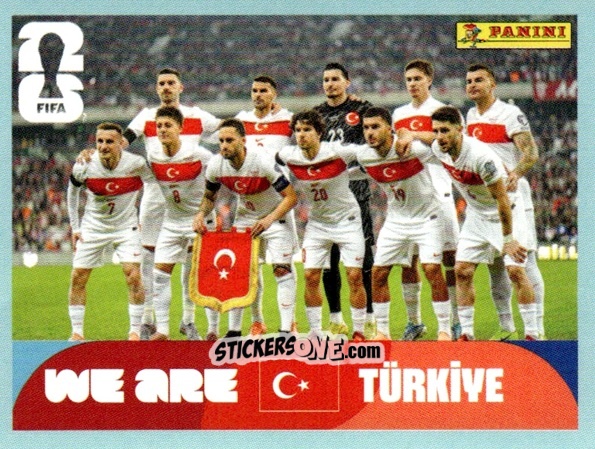 Figurina Team Photo - Fifa World Cup 2026. Standard Edition n. TUR13 - Panini