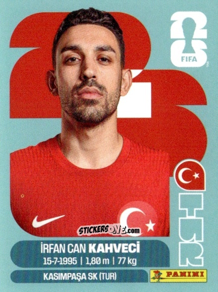 Cromo Irfan Can Kahveci - Fifa World Cup 2026. Standard Edition n. TUR15 - Panini
