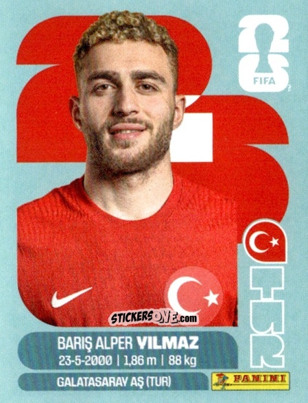 Cromo Baris Alper Yilmaz - Fifa World Cup 2026. Standard Edition n. TUR18 - Panini