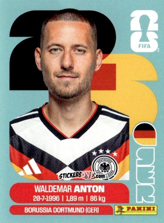 Figurina Waldemar Anton - Fifa World Cup 2026. Standard Edition n. GER7 - Panini