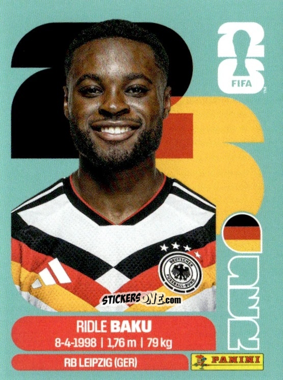 Figurina Ridle Baku - Fifa World Cup 2026. Standard Edition n. GER8 - Panini