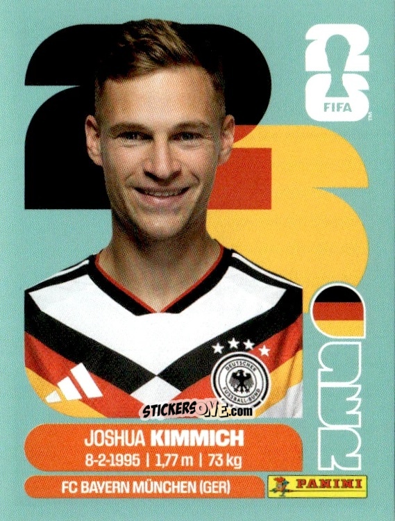 Cromo Joshua Kimmich - Fifa World Cup 2026. Standard Edition n. GER10 - Panini
