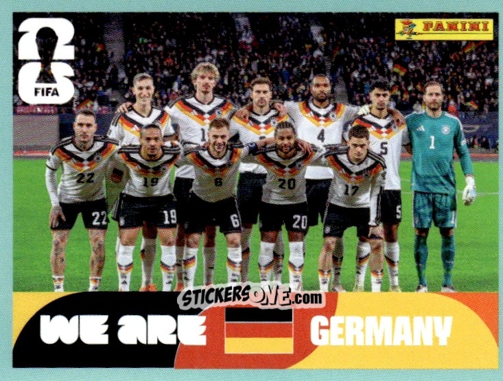 Cromo Team Photo - Fifa World Cup 2026. Standard Edition n. GER13 - Panini