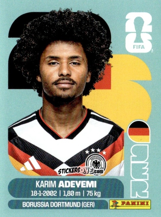 Sticker Karim Adeyemi - Fifa World Cup 2026. Standard Edition n. GER19 - Panini
