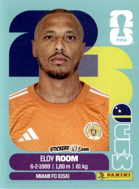 Cromo Eloy Room - Fifa World Cup 2026. Standard Edition n. CUW2 - Panini