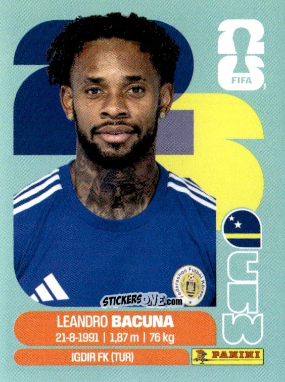 Cromo Leandro Bacuna - Fifa World Cup 2026. Standard Edition n. CUW12 - Panini