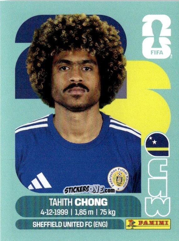 Cromo Tahith Chong - Fifa World Cup 2026. Standard Edition n. CUW14 - Panini
