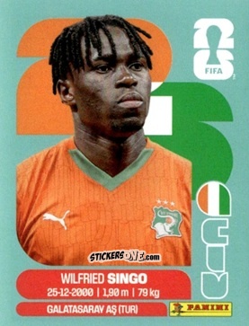 Sticker Wilfried Singo - Fifa World Cup 2026. Standard Edition n. CIV4 - Panini