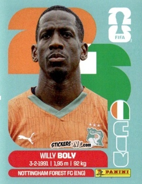 Figurina Willy Boly - Fifa World Cup 2026. Standard Edition n. CIV7 - Panini
