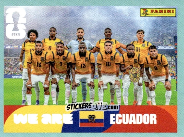 Figurina Team Photo - Fifa World Cup 2026. Standard Edition n. ECU13 - Panini