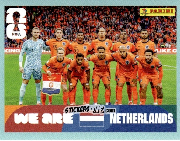 Cromo Team Photo - Fifa World Cup 2026. Standard Edition n. NED13 - Panini