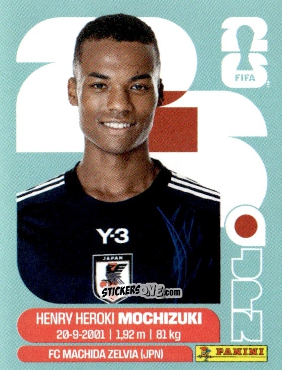 Figurina Henry Heroki Mochizuki - Fifa World Cup 2026. Standard Edition n. JPN3 - Panini