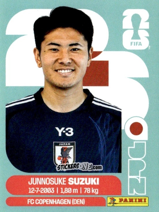 Cromo Junnosuke Suzuki - Fifa World Cup 2026. Standard Edition n. JPN5 - Panini