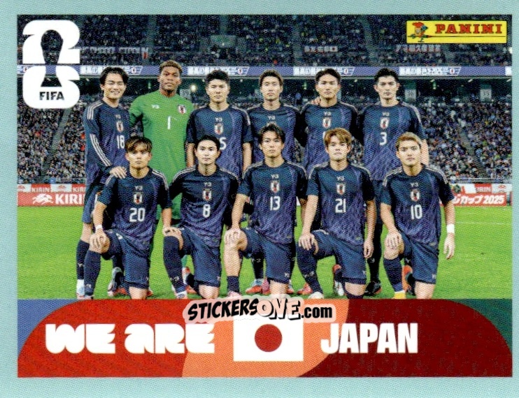 Cromo Team Photo - Fifa World Cup 2026. Standard Edition n. JPN13 - Panini